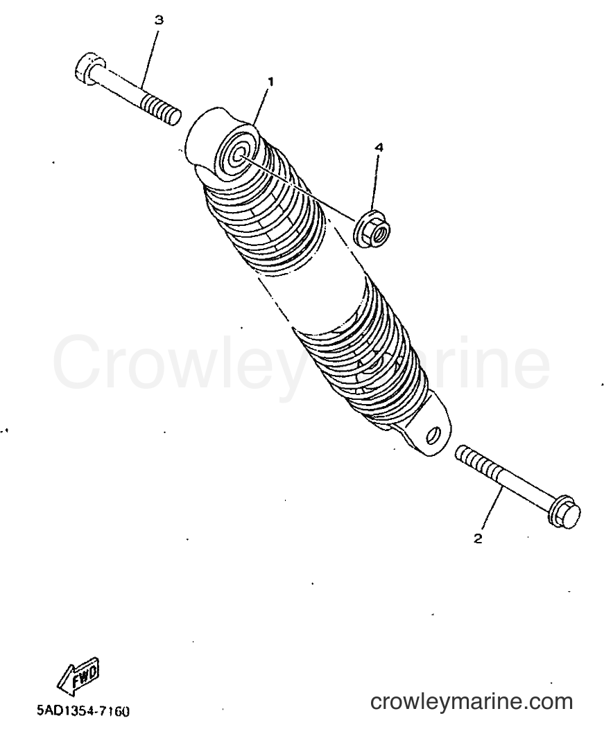 1999 Scooter YN50 - YN50 (5BW2) [010] - REAR SUSPENSION