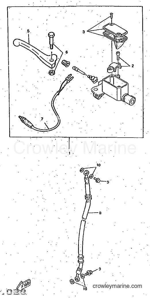 1997 Scooter CW50RS - CW50RS (4TDB) [999] - FRONT MASTER CYLINDER
