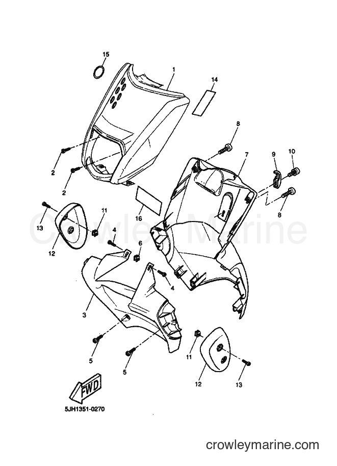 Yamaha Motors EW50 (5LH1) [010] - LEG SHIELD