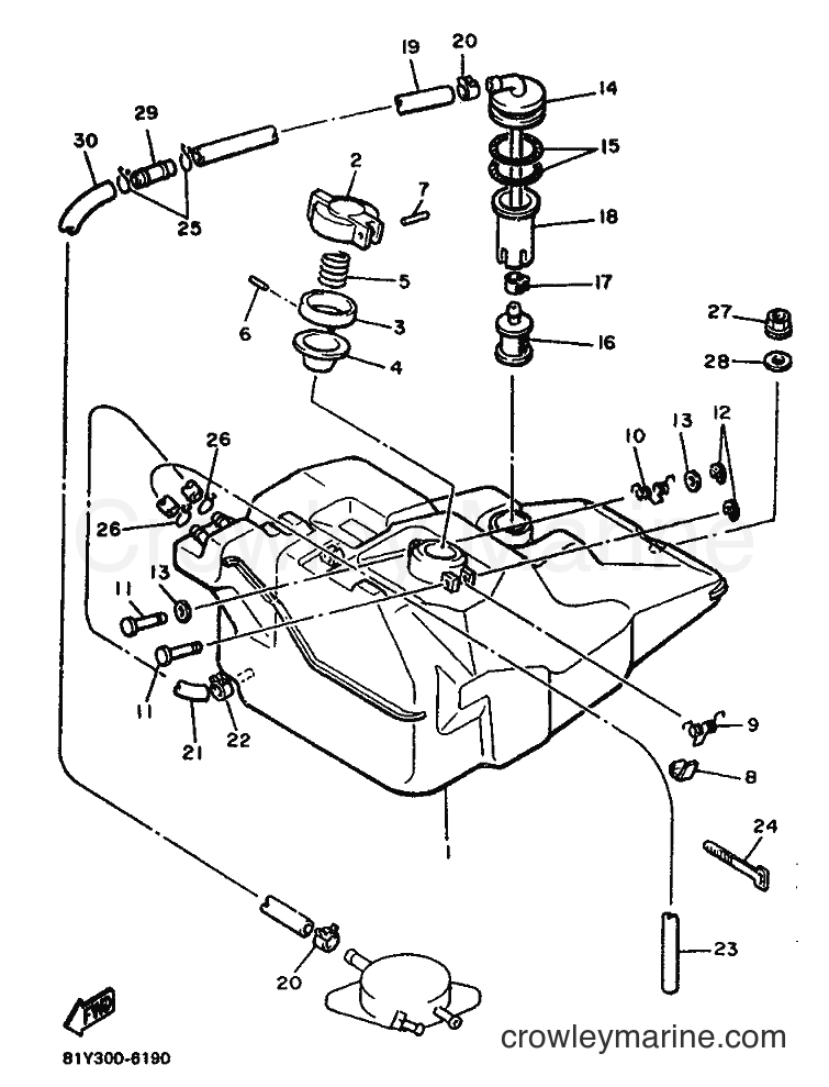 1986 Snowmobile PZ480K - PZ480K (81Y) [999] - FUEL TANK