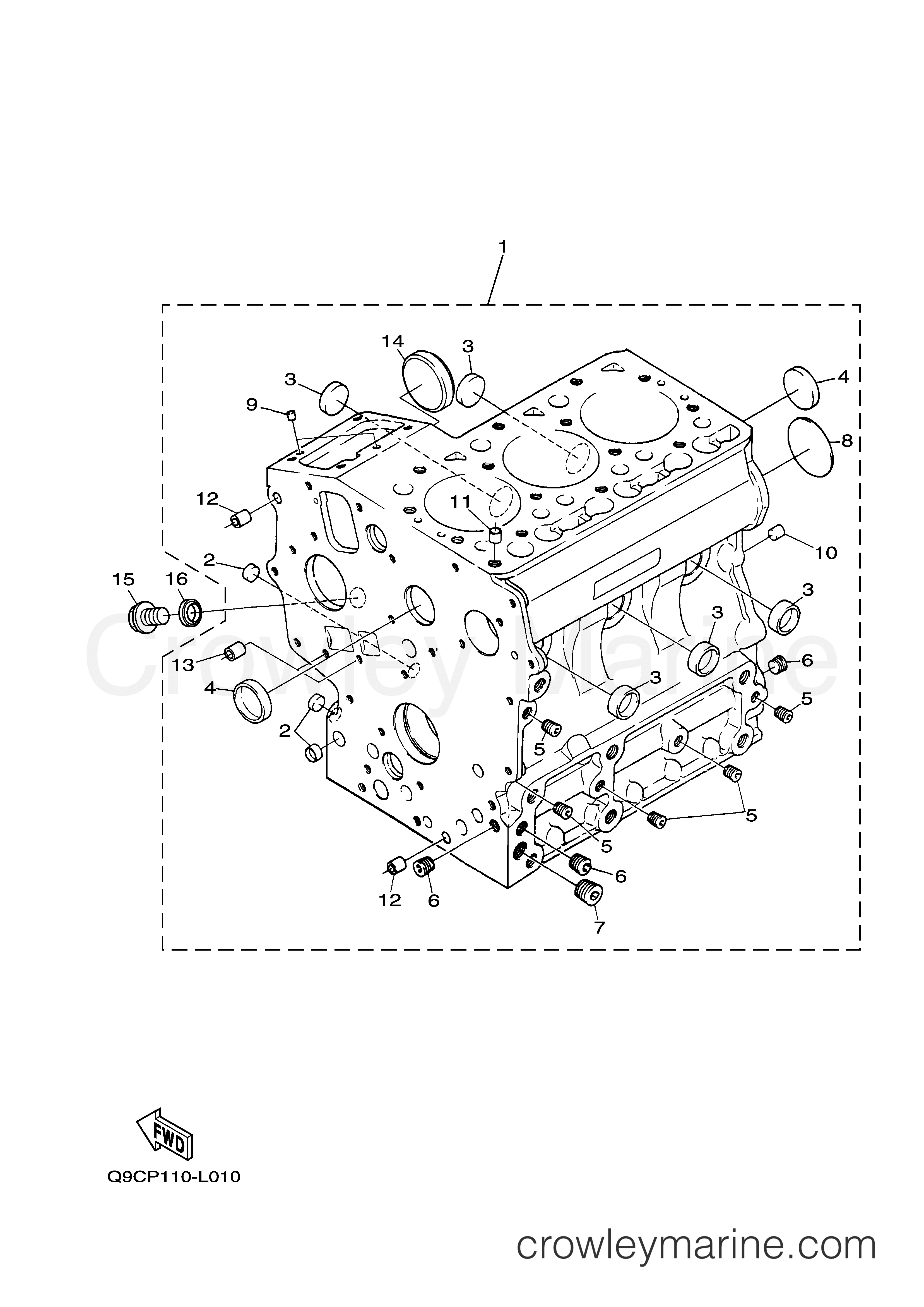 Yamaha Motors EDL11000SDE - CRANKCASE