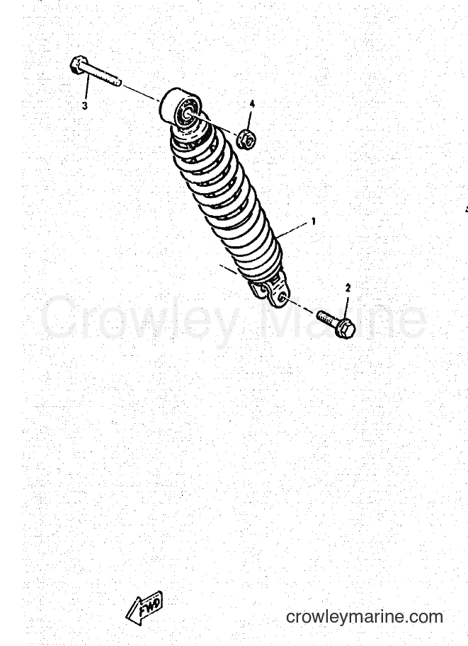 1995 Scooter YM50 - YM50 (4SY1) [010] - REAR SUSPENSION
