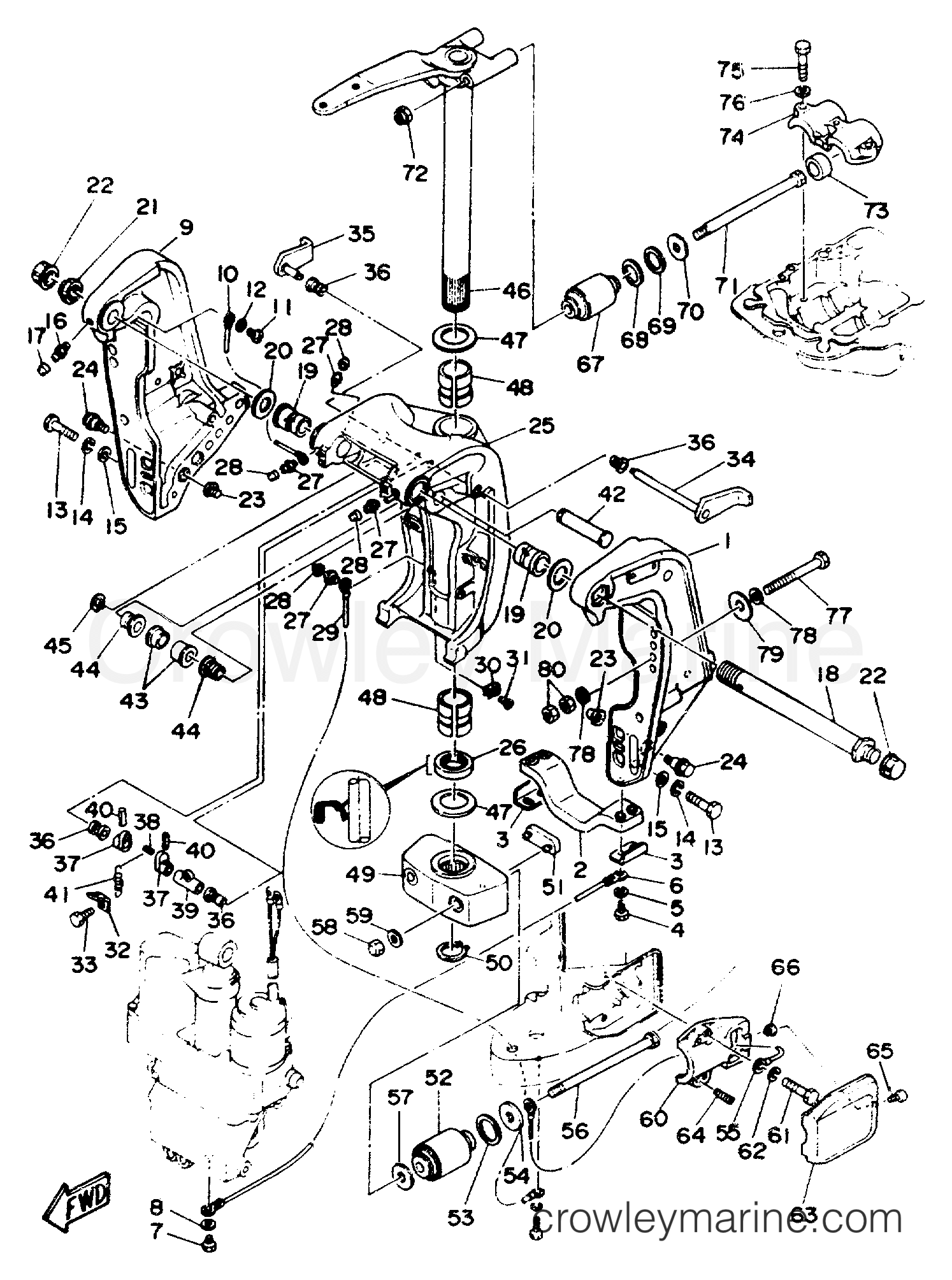 Yamaha Motors 130TXRR - BRACKET 1