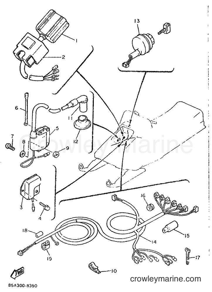1991 Snowmobile BR250TF - BR250TF (86D3) [010] - ELECTRICAL 1