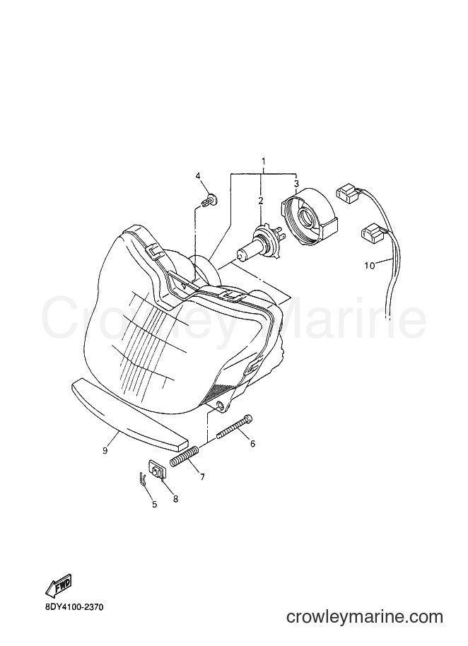 Yamaha Motors VX600DX (8DG4) [020] - HEADLIGHT