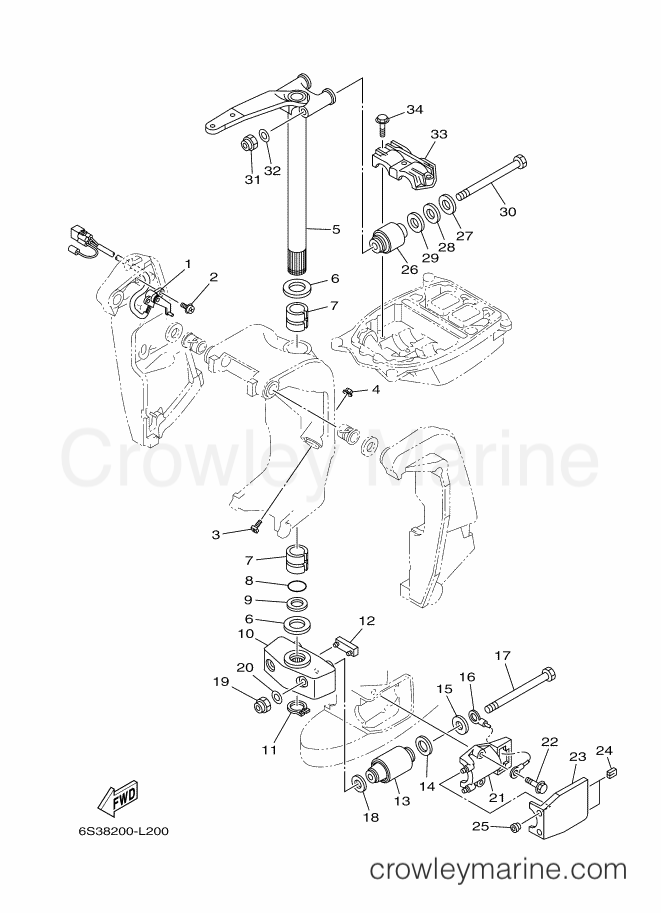 Yamaha Motors 250GETOX (6S38) [060] - BRACKET 2