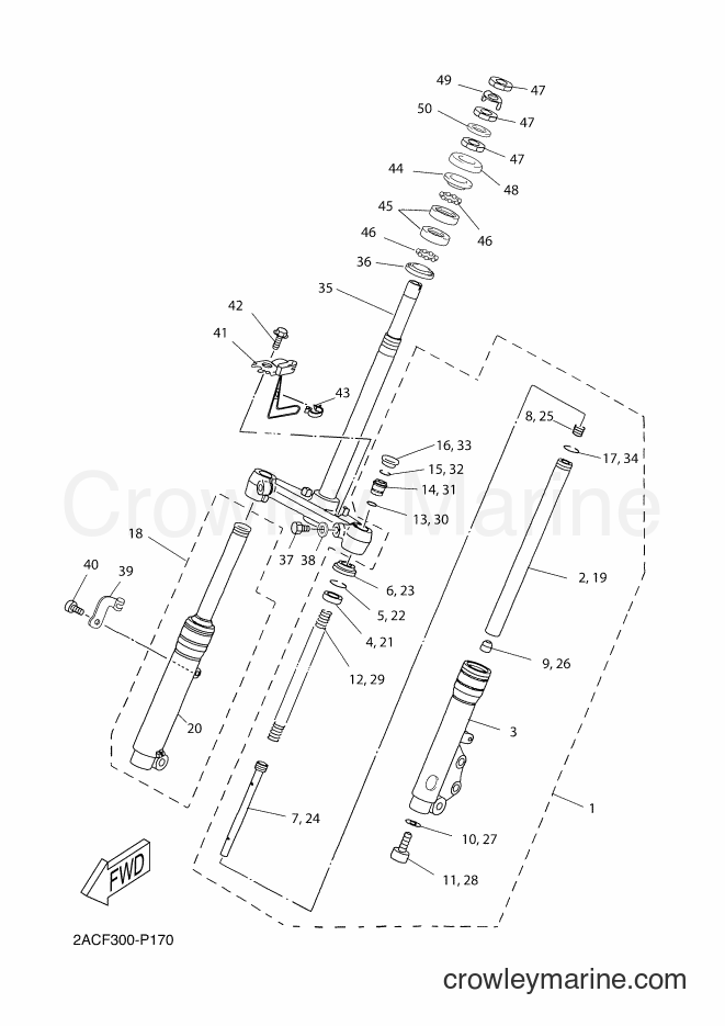 Yamaha Motors YN50FU (2ACJ) [010] - FRONT FORK