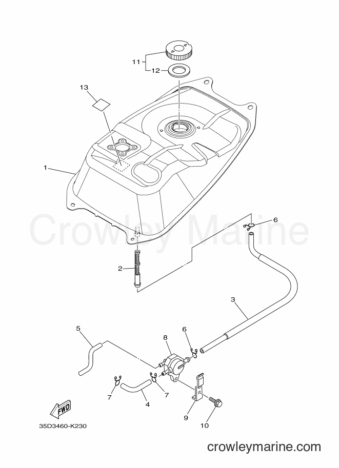 2012 Scooter T115LE - T115LE (16SC) [010] - FUEL TANK