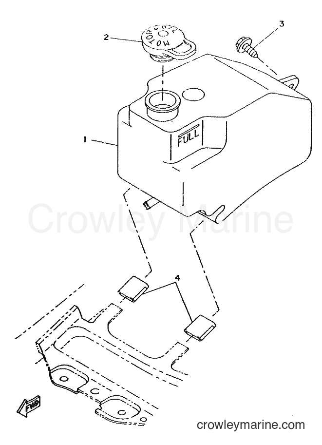 1998 Scooter CW50 - CW50 (4RW3) [010] - OIL TANK
