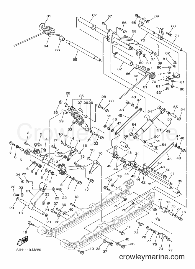 2014 Snowmobile RFX10B - RFX10B (8JH2) [030] - TRACK SUSPENSION 2