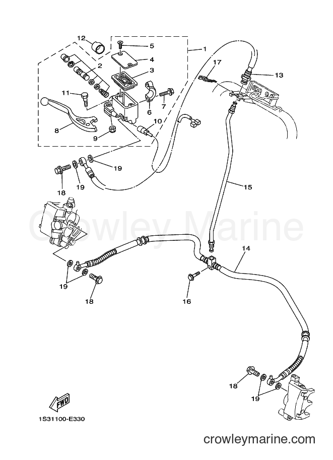 2006 ATV YFM700R - YFM700R (1S36) [010] - FRONT MASTER CYLINDER