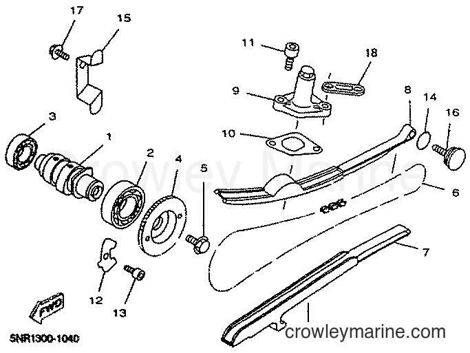 2001 Scooter YP125E - YP125E (5NR1) [010] - CAMSHAFT & CHAIN