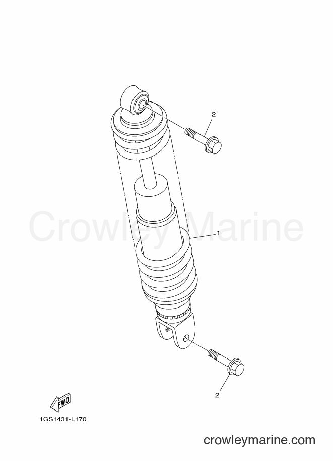 2015 Scooter AF115FX - AF115FX (2BU4) [010] - REAR ARM & SUSPENSION