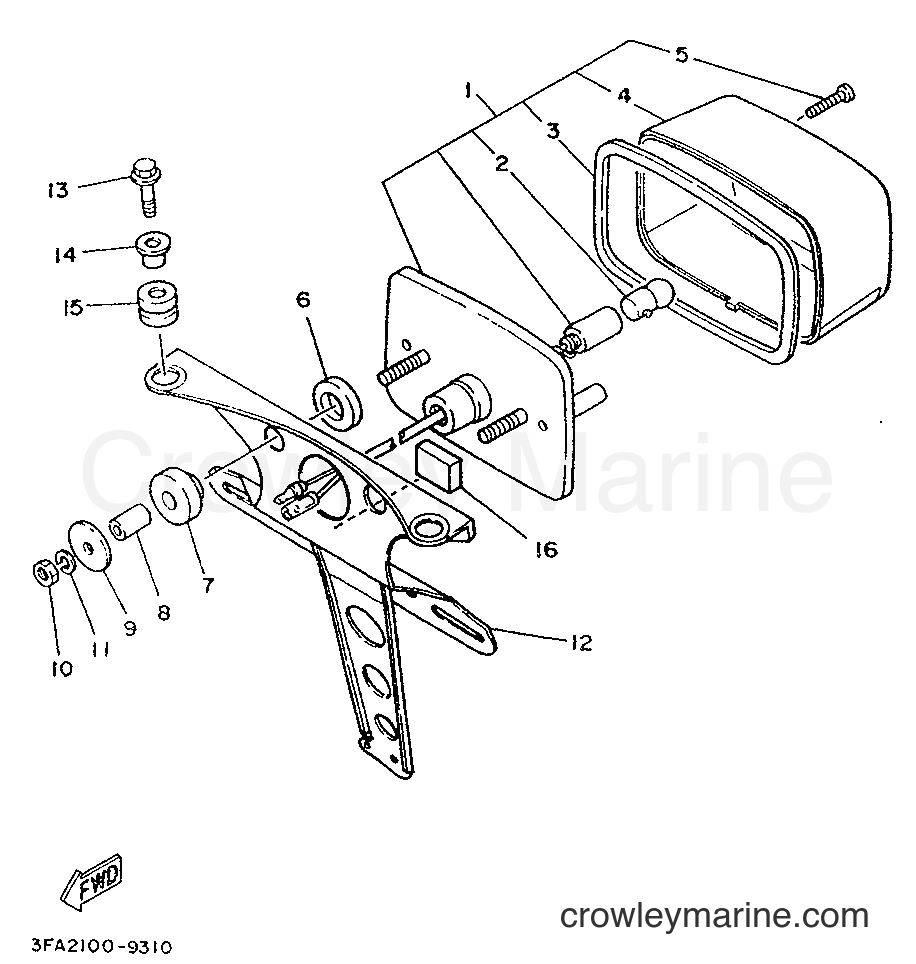 Yamaha Motors YFA1 (3FA8) [999] - TAILLIGHT