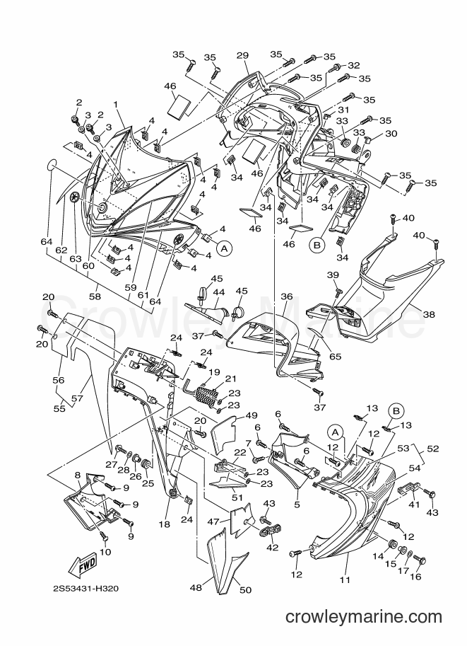 2010 Scooter T135FI - T135FI (2S54) [010] - LEG SHIELD