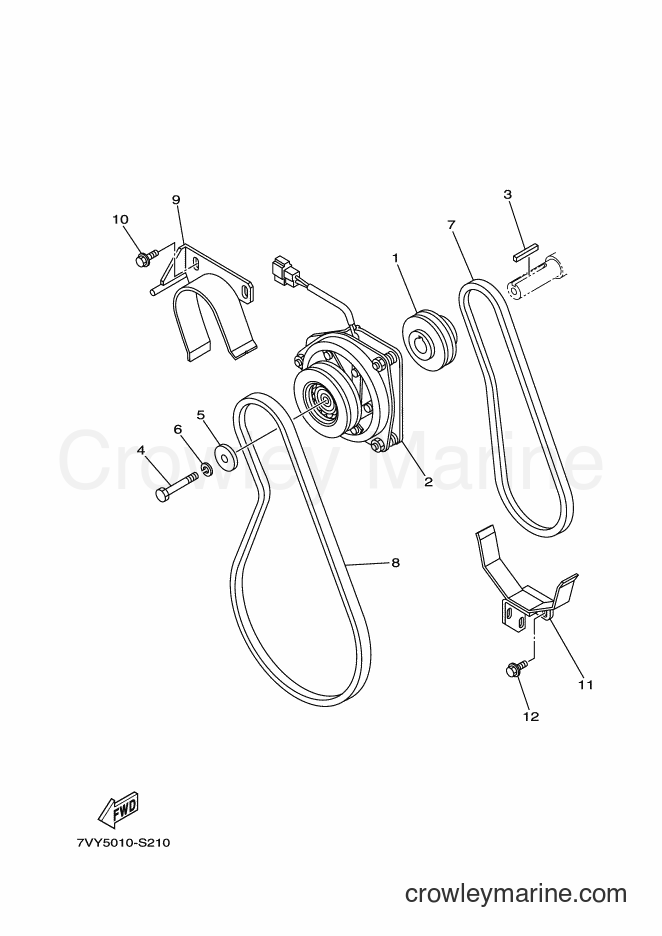 2017 Snowblower YS860 - YS860 (7VY5) [010] - V BELT & PULLEY