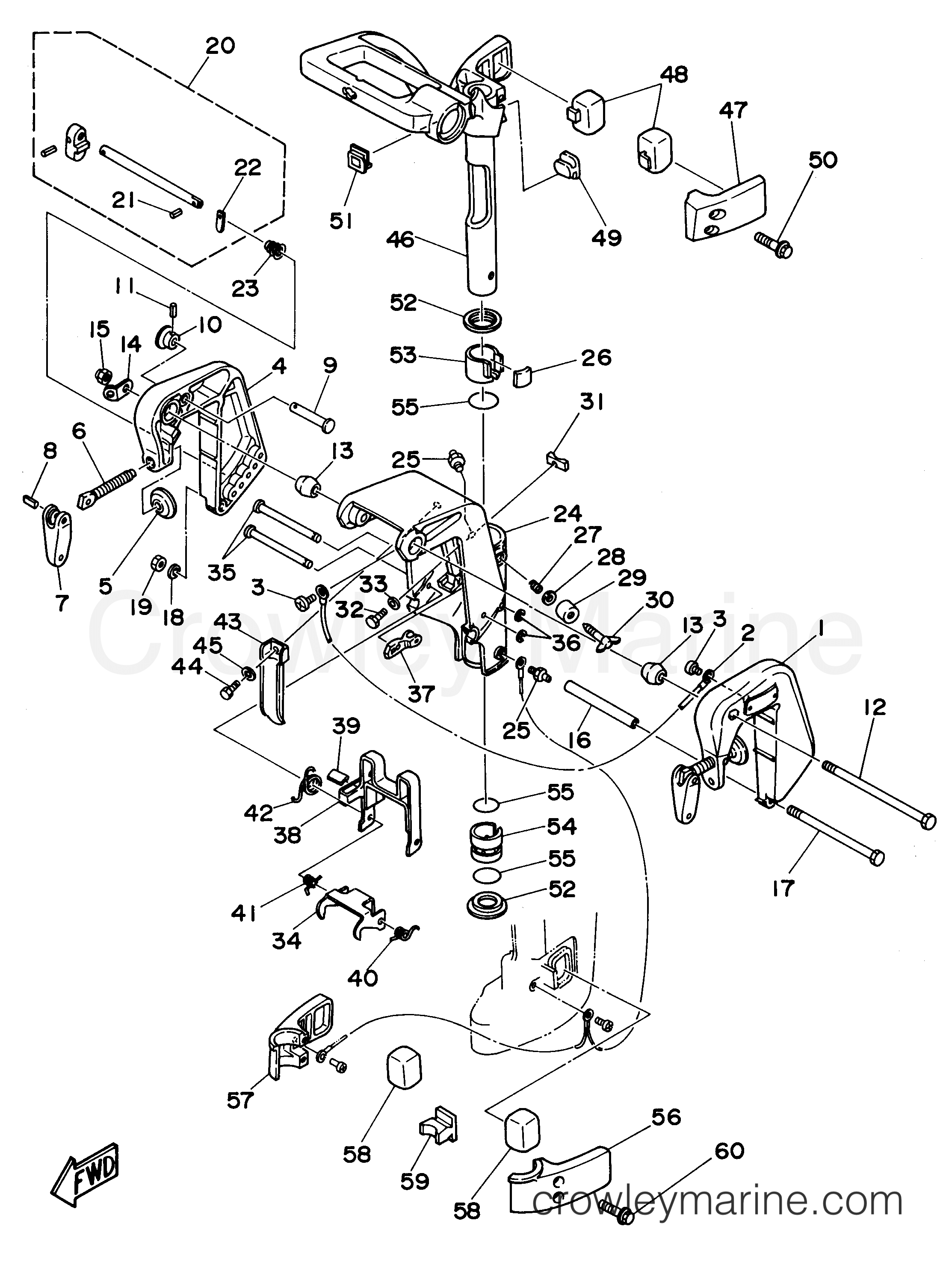 Yamaha Motors 6MLHT - BRACKET 1