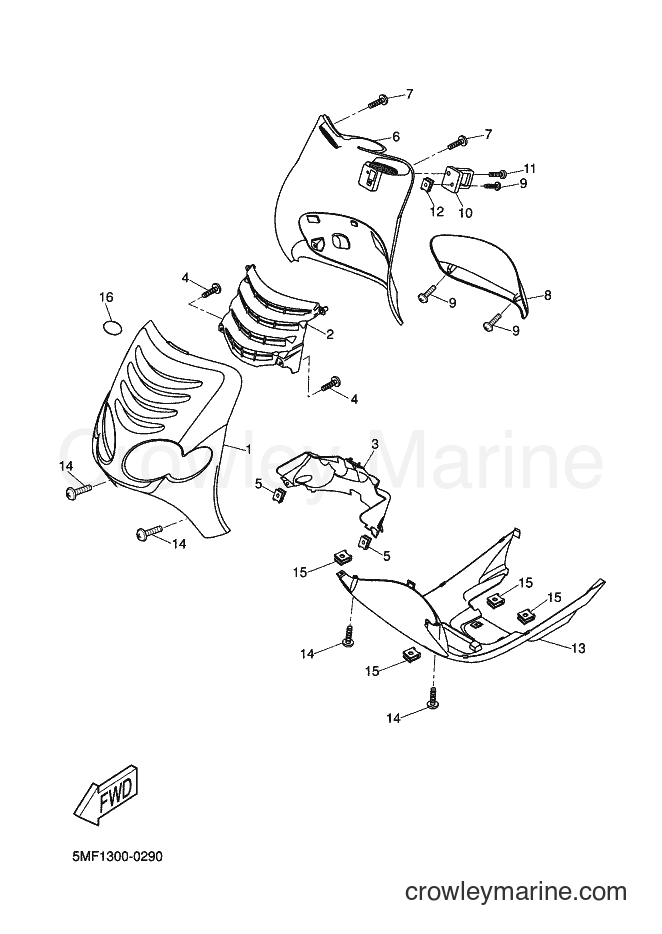 Yamaha Motors XN125 (5MF1) [030] - LEG SHIELD