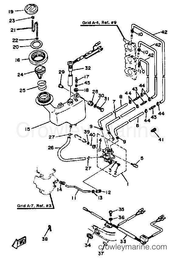 Yamaha Motors 40LK - OIL PUMP