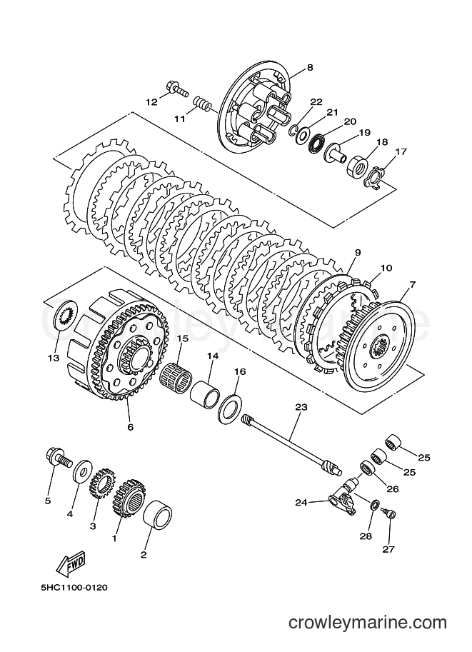 2000 Dirt Bike YZ250 - YZ250 (5HC2) [030] - CLUTCH