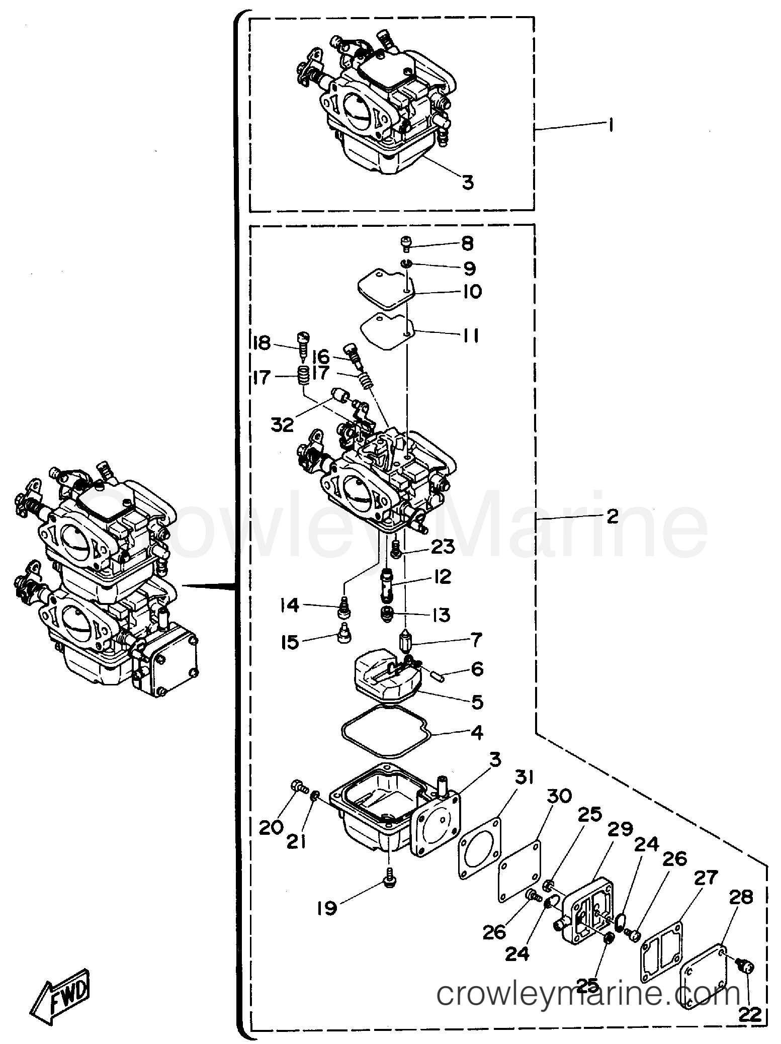 Yamaha Motors 25MLHT - CARBURETOR