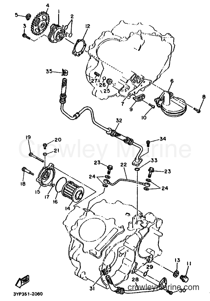1992 Dirt Bike XT600 - XT600 (4AE2) [999] - OIL PUMP