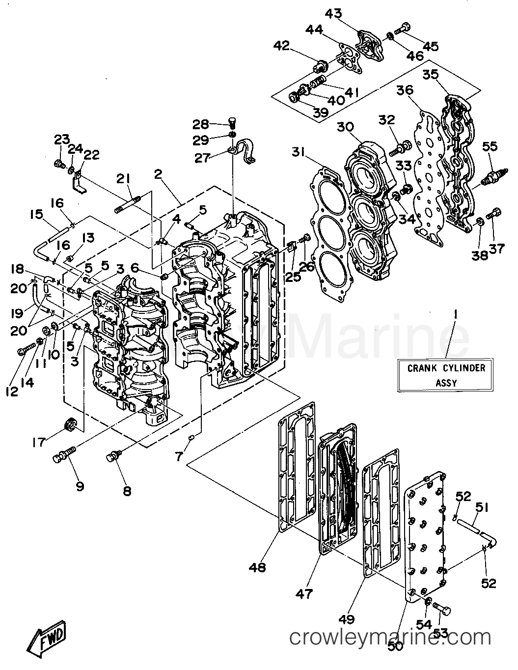 Yamaha Motors C85TLRS - CYLINDER CRANKCASE
