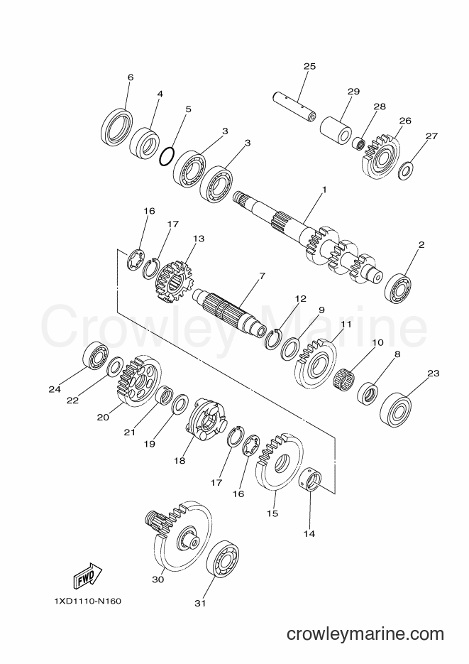 Yamaha Motors YXM700E (B5FA) [010] - TRANSMISSION