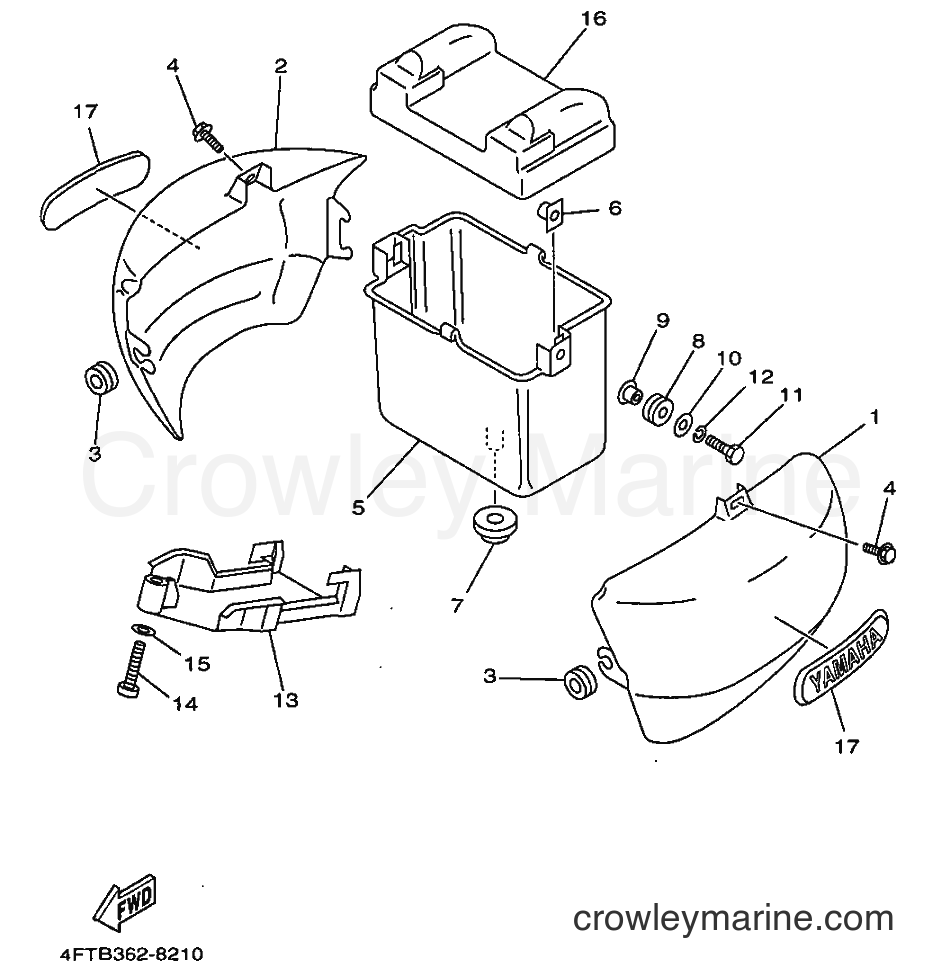 1998 Cruiser XV500 - XV500 (4FTB) [010] - SIDE COVER