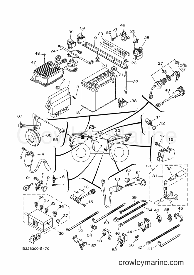 Yamaha Motors YFM700FWBD (B328) [010] - ELECTRICAL 1