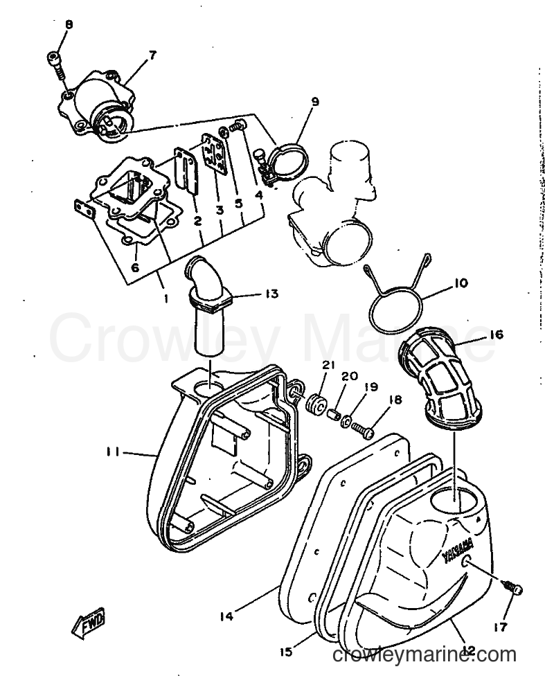 Yamaha Motors YN50 (5AD5) [010] - INTAKE