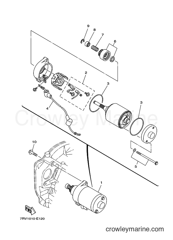 2016 Snowblower YT660 - YT660 (7T02) [010] - STARTING MOTOR