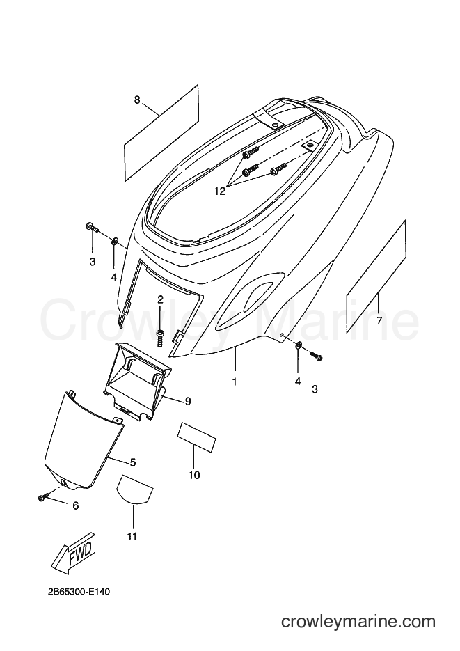 Yamaha Motors CW50L (2B66) [030] - SIDE COVER