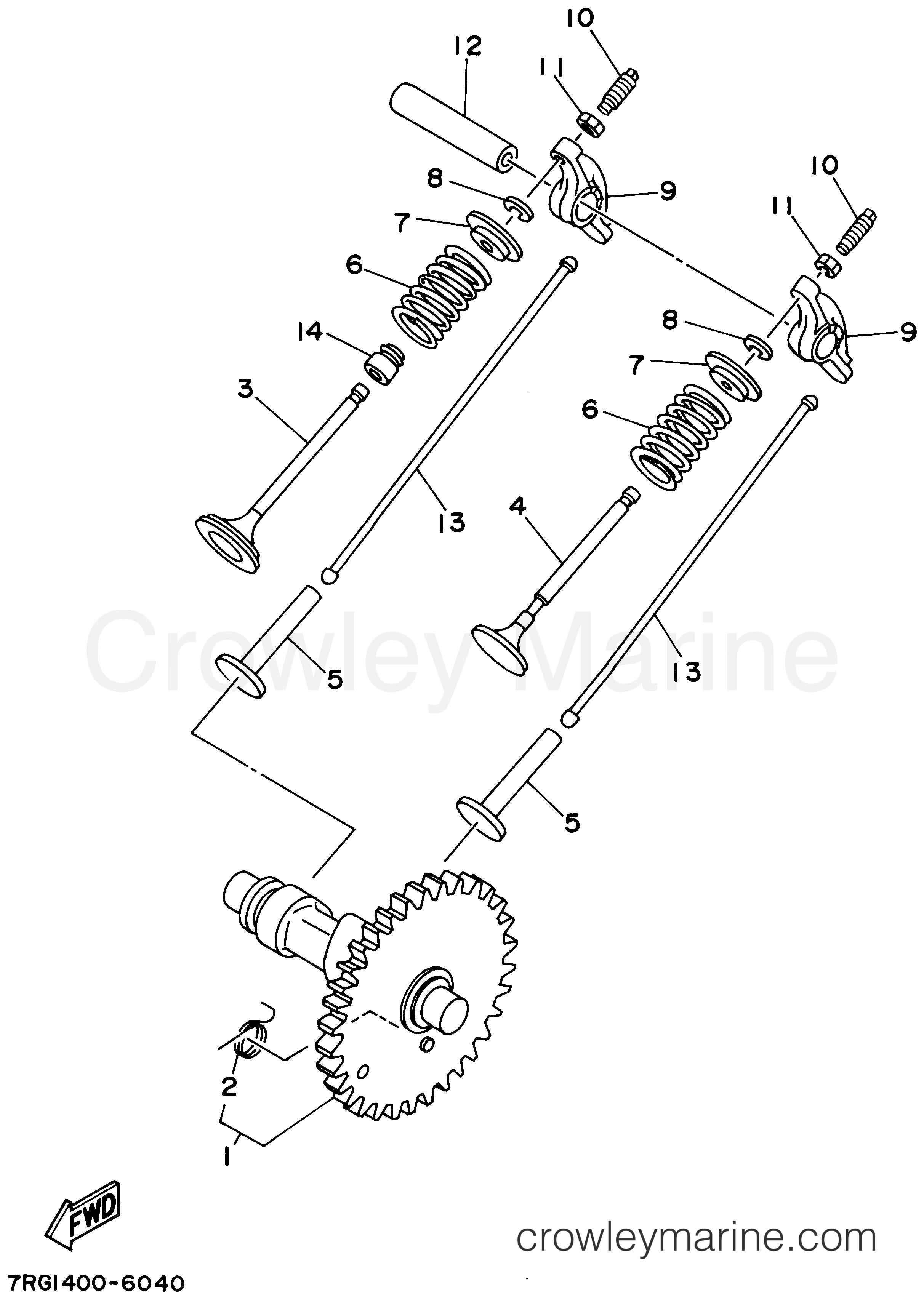 Yamaha Motors EF5200DE - CAMSHAFT.VALVE