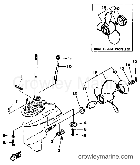 Yamaha Motors 15SG - LOWER DRIVE 2