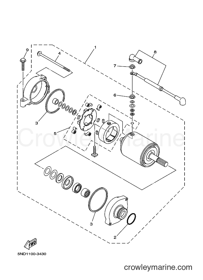 2003 ATV YFM450FWAN - YFM450FWAN (5ND2) [010] - STARTING MOTOR