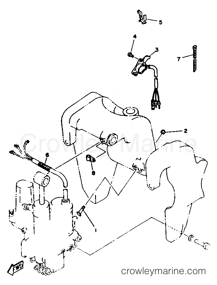 Yamaha Motors 50TLHR - BRACKET 2