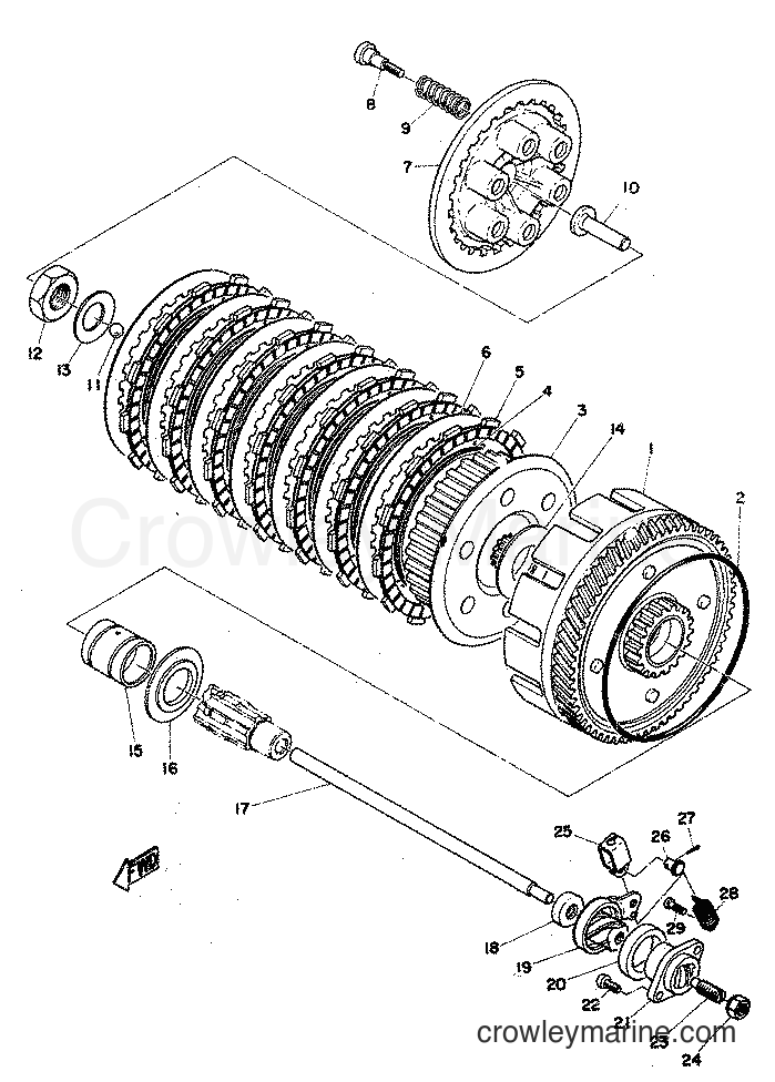 Yamaha Motors RD350 (RD1) [999] - CLUTCH