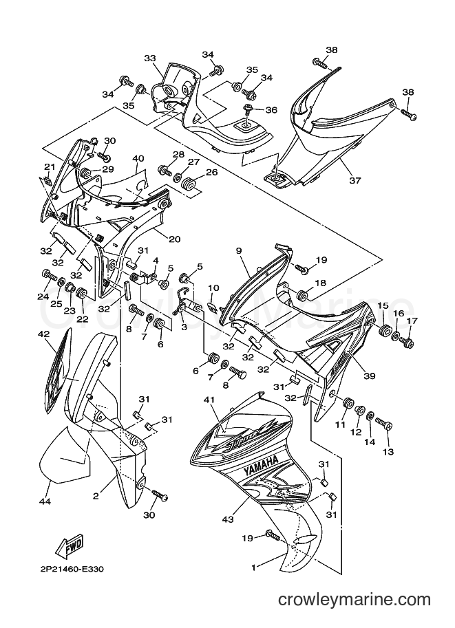 2006 Scooter T110SEC - T110SEC (2P22) [010] - LEG SHIELD