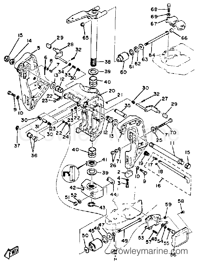 Yamaha Motors 200ETXN - BRACKET