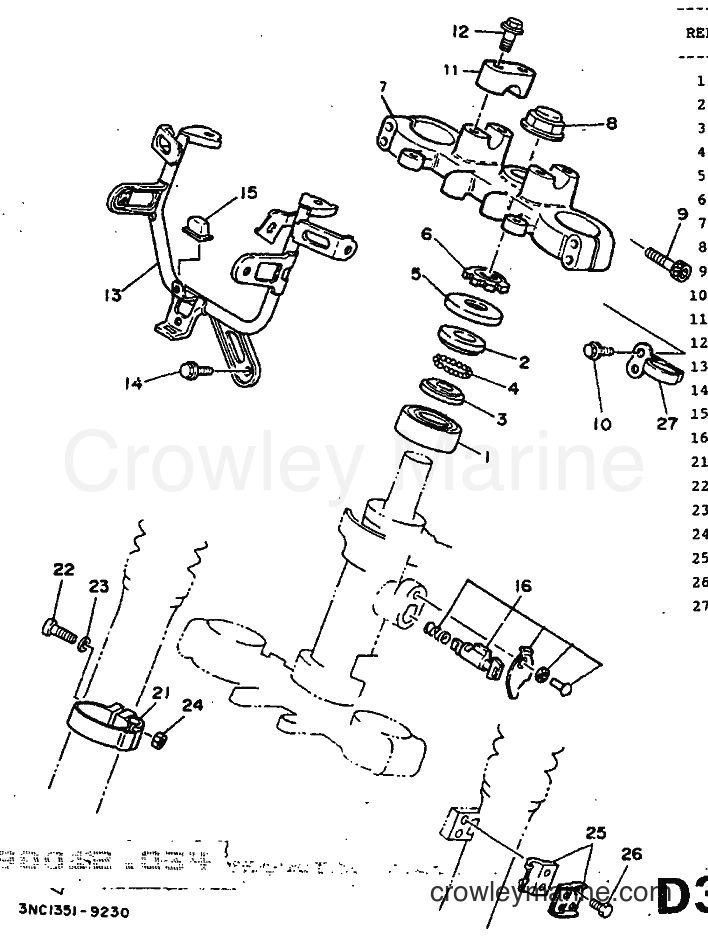 1991 Dirt Bike DT125R - DT125R (3PY3) [999] - STEERING
