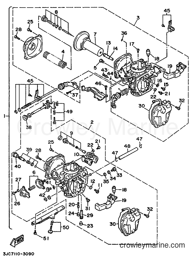 1996 Cruiser XV535S - XV535S (3BMD) [999] - CARBURETOR