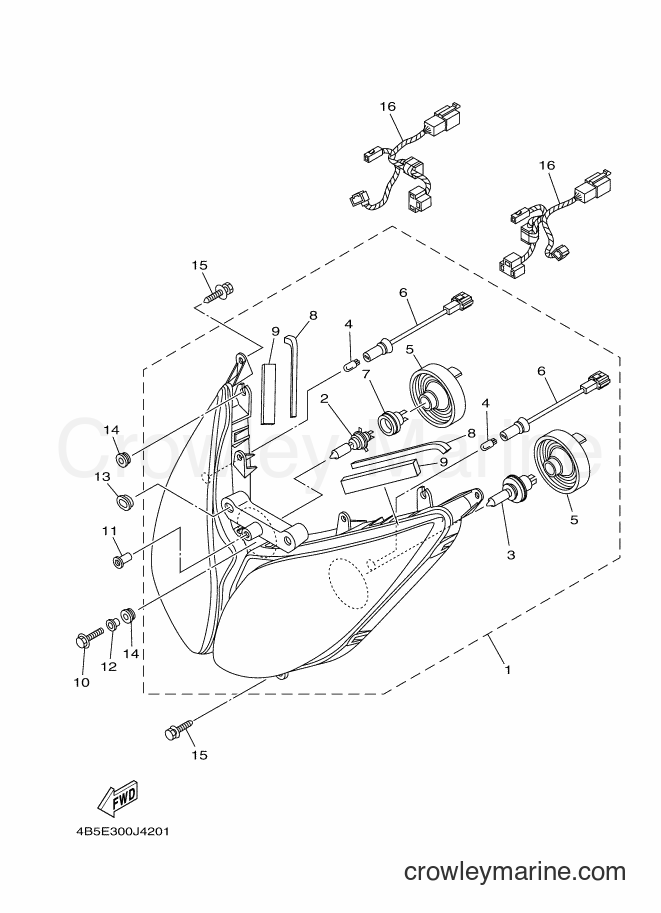 Yamaha Motors XP500A (1LD3) [050] - HEADLIGHT