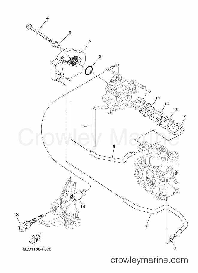 Yamaha Motors F2.5BMHS (6EG2) [020] - INTAKE