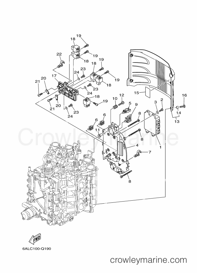 Yamaha Motors F250XA-2016 (6P2D) [220] - ELECTRICAL 2