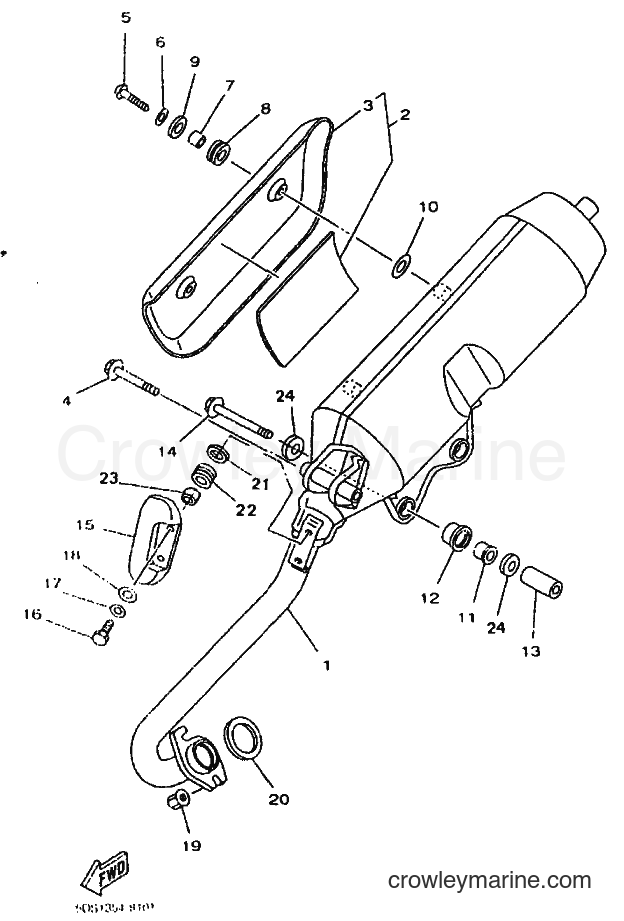 1999 Scooter YP125E - YP125E (5DS8) [010] - EXHAUST