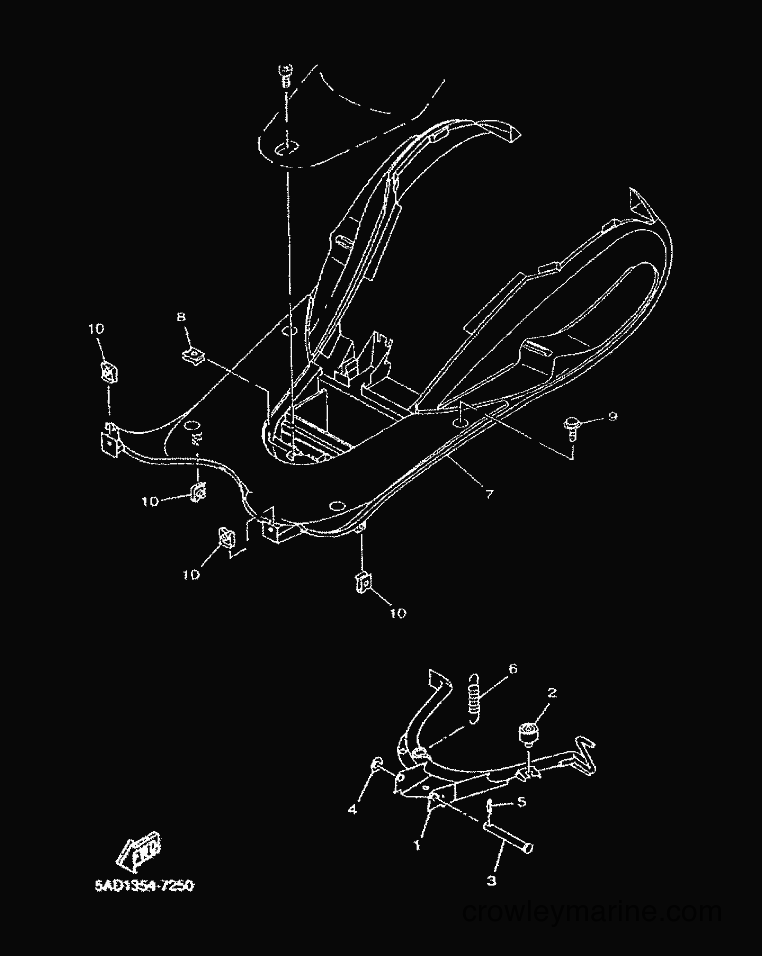 2001 Scooter YN50 - YN50 (5MR3) [010] - STAND & FOOTREST
