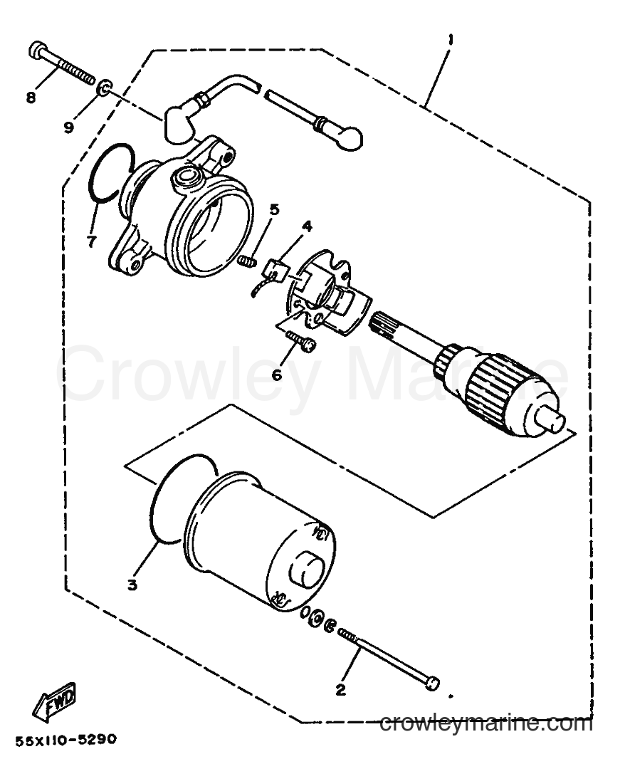 1988 ATV YFM80U - YFM80U (2FJ0) [040] - STARTING MOTOR