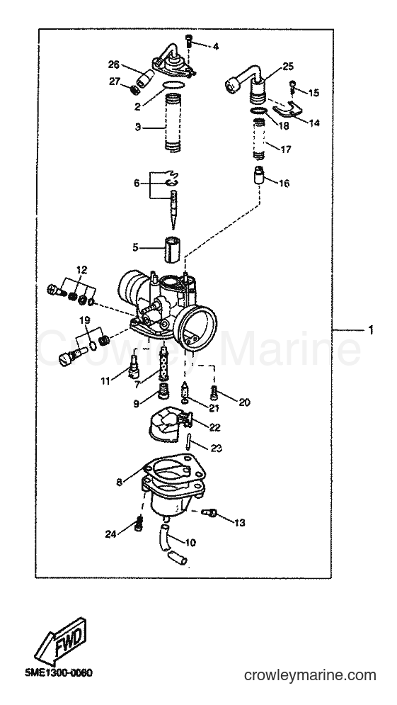 2000 Scooter YQ100 - YQ100 (5ME1) [080] - CARBURETOR