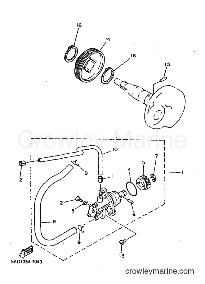 1999 Scooter YN50 - YN50 (5ADM) [010] - OIL PUMP